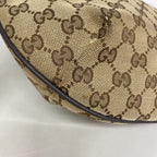 Gucci Shoulder Bag GG Canvas Brown Silver — view 6