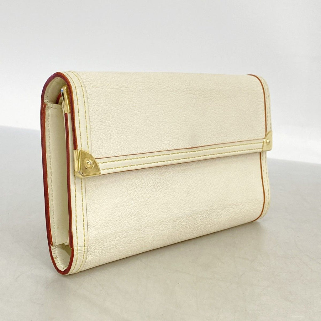 Louis Vuitton Trifold Wallet Suhali Porte Tresor International Blanc — view 2