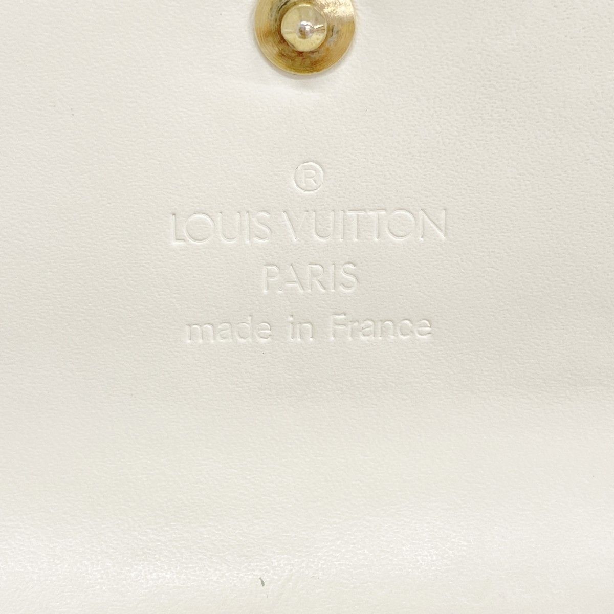 Louis Vuitton Trifold Wallet Suhali Porte Tresor International Blanc — view 4