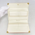 Louis Vuitton Trifold Wallet Suhali Porte Tresor International Blanc — view 3