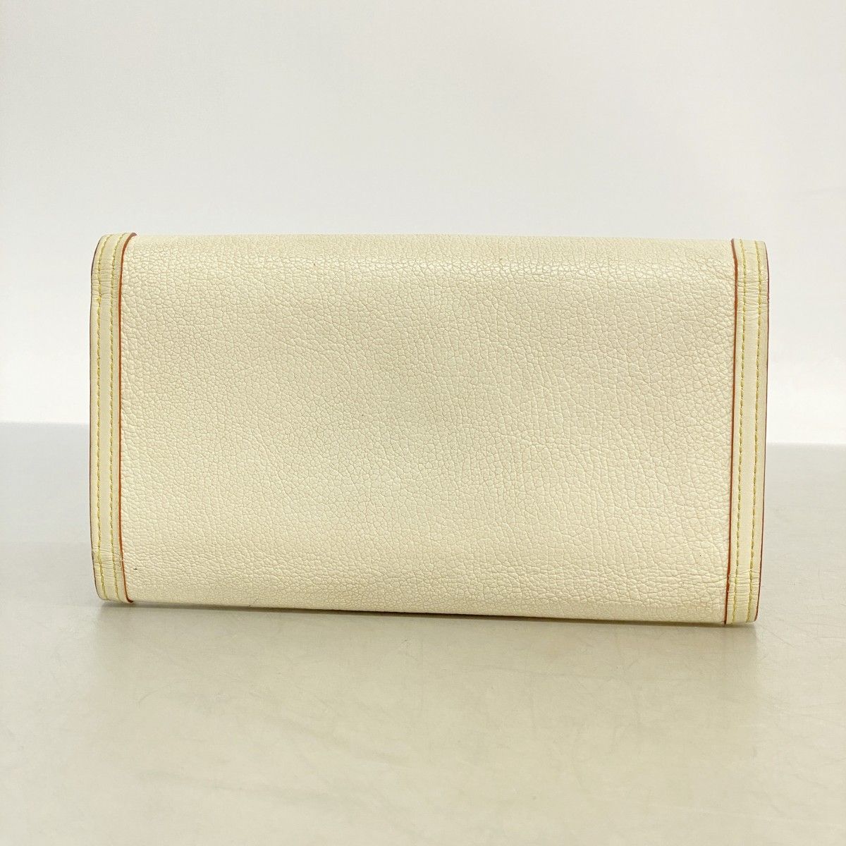 Louis Vuitton Trifold Wallet Suhali Porte Tresor International Blanc — view 8