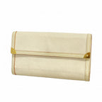 Louis Vuitton Trifold Wallet Suhali Porte Tresor International Blanc