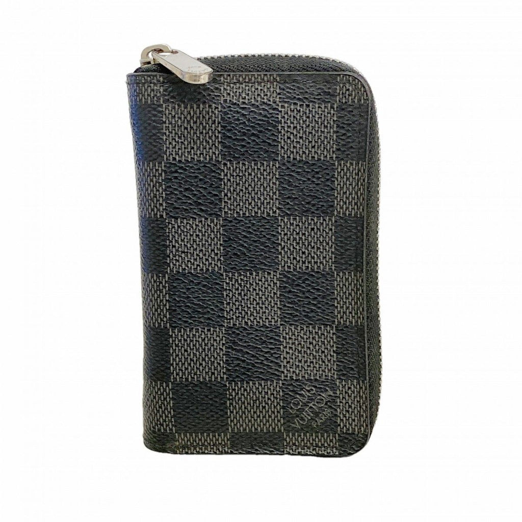 Louis Vuitton Coin Case Damier Graphite Zippy Purse Black