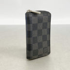 Louis Vuitton Coin Case Damier Graphite Zippy Purse Black — view 2