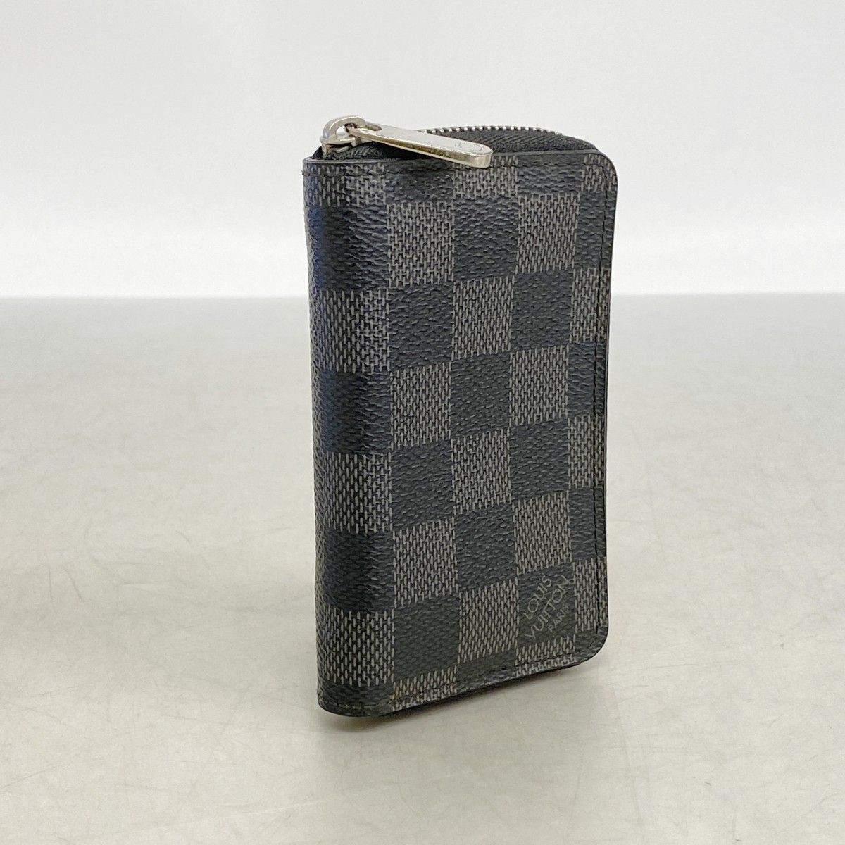 Louis Vuitton Coin Case Damier Graphite Zippy Purse Black — view 2
