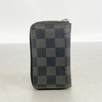 Louis Vuitton Coin Case Damier Graphite Zippy Purse Black — view 7