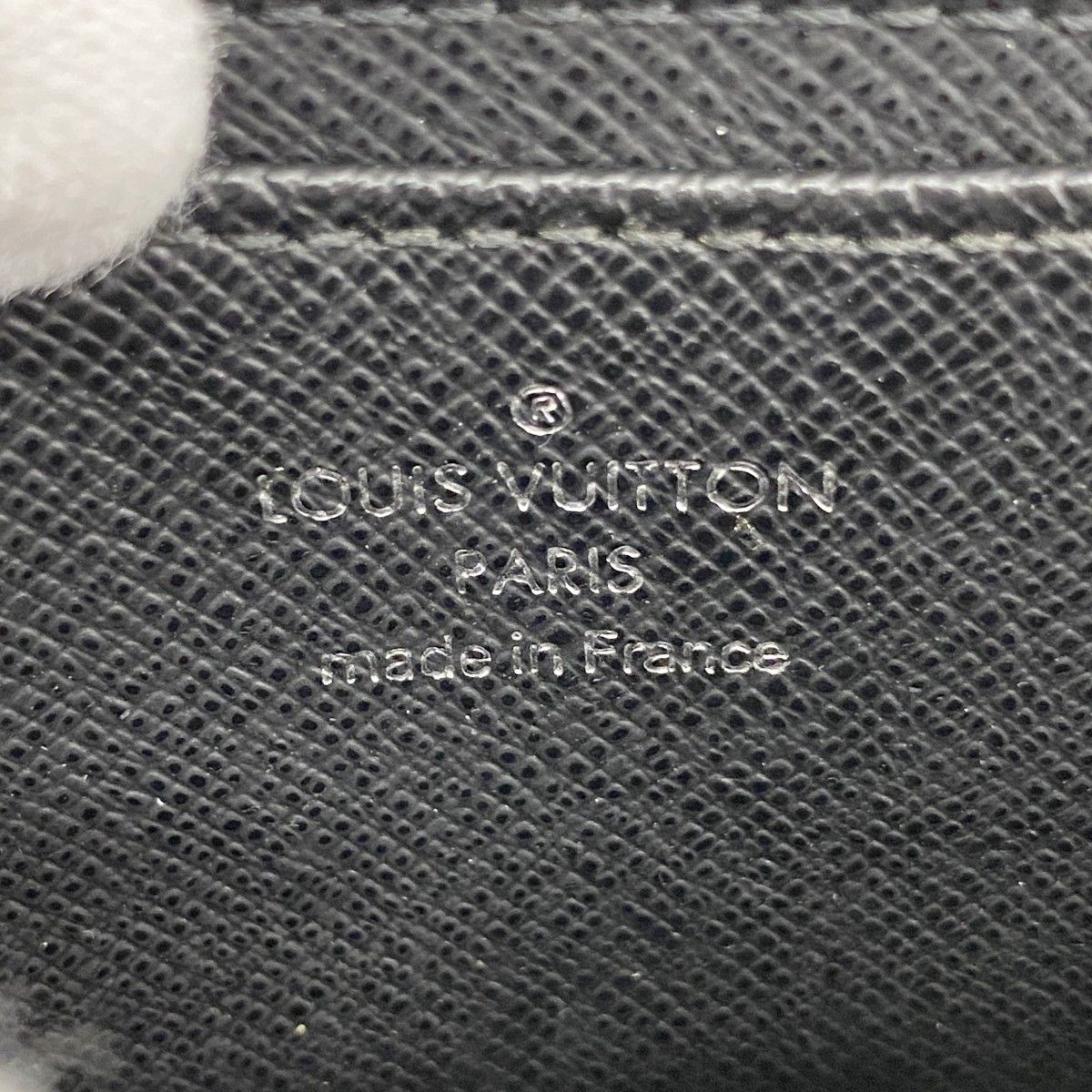 Louis Vuitton Coin Case Damier Graphite Zippy Purse Black — view 4