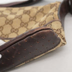 Gucci Shoulder Bag GG Canvas Beige Brown Silver — view 9