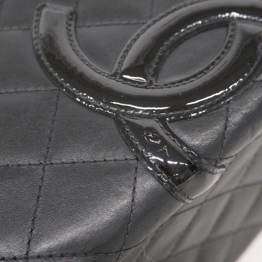Chanel Wallet Cambon Lambskin Black Pink Silver — view 8
