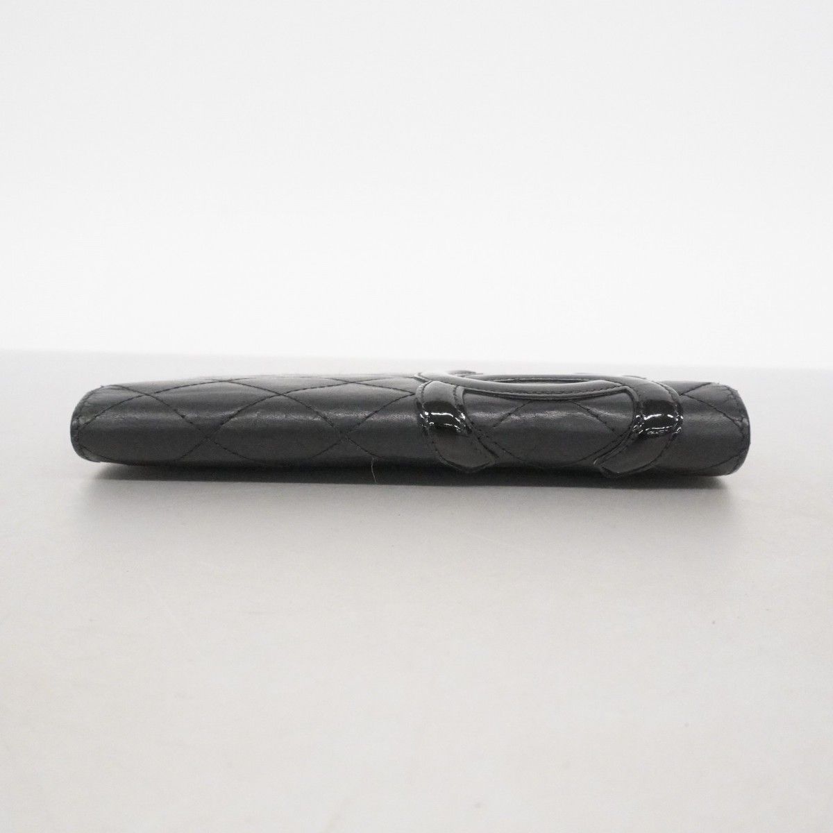 Chanel Wallet Cambon Lambskin Black Pink Silver — view 2