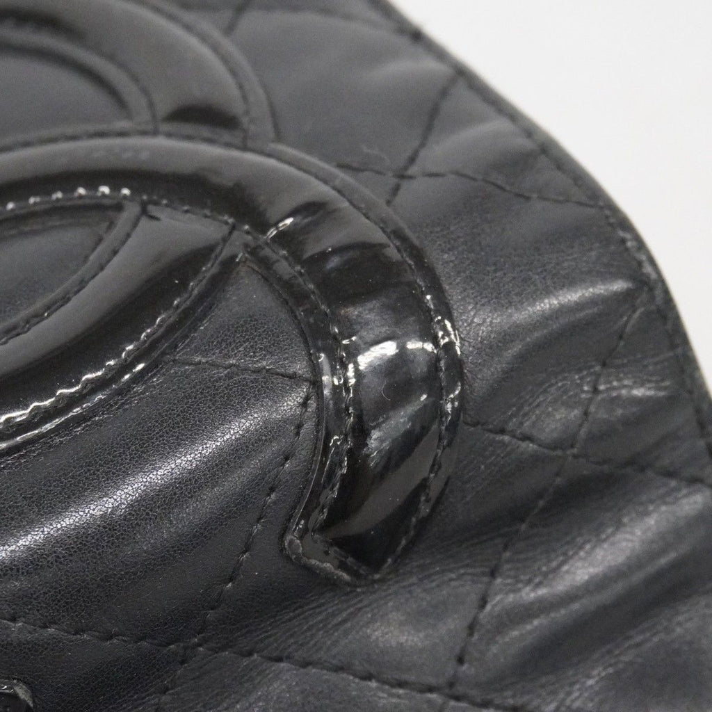 Chanel Wallet Cambon Lambskin Black Silver — view 6