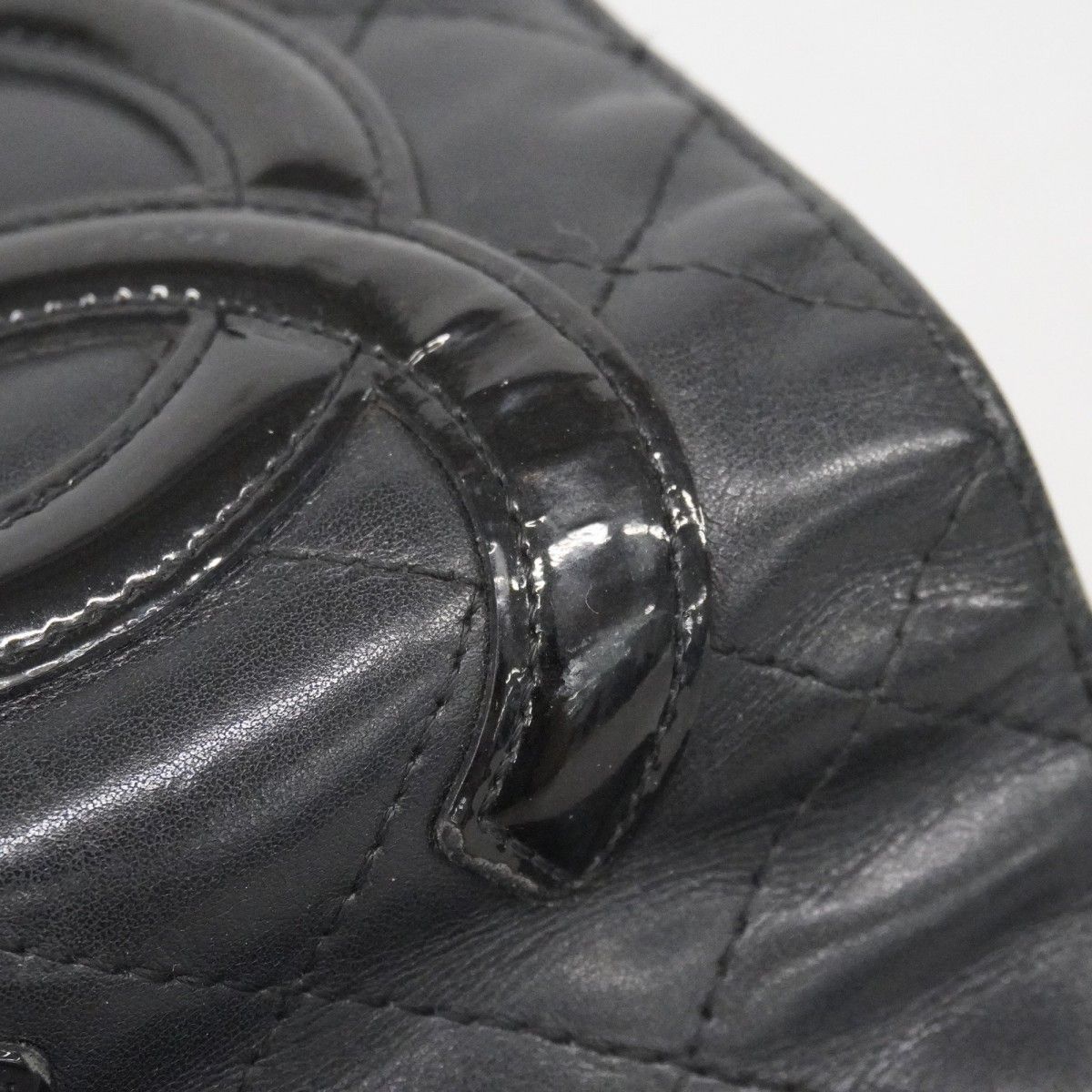 Chanel Wallet Cambon Lambskin Black Silver — view 6
