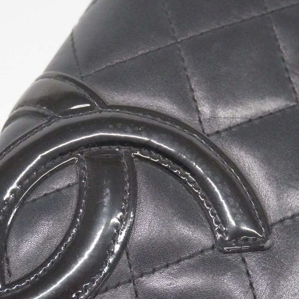 Chanel Wallet Cambon Lambskin Black Silver — view 7