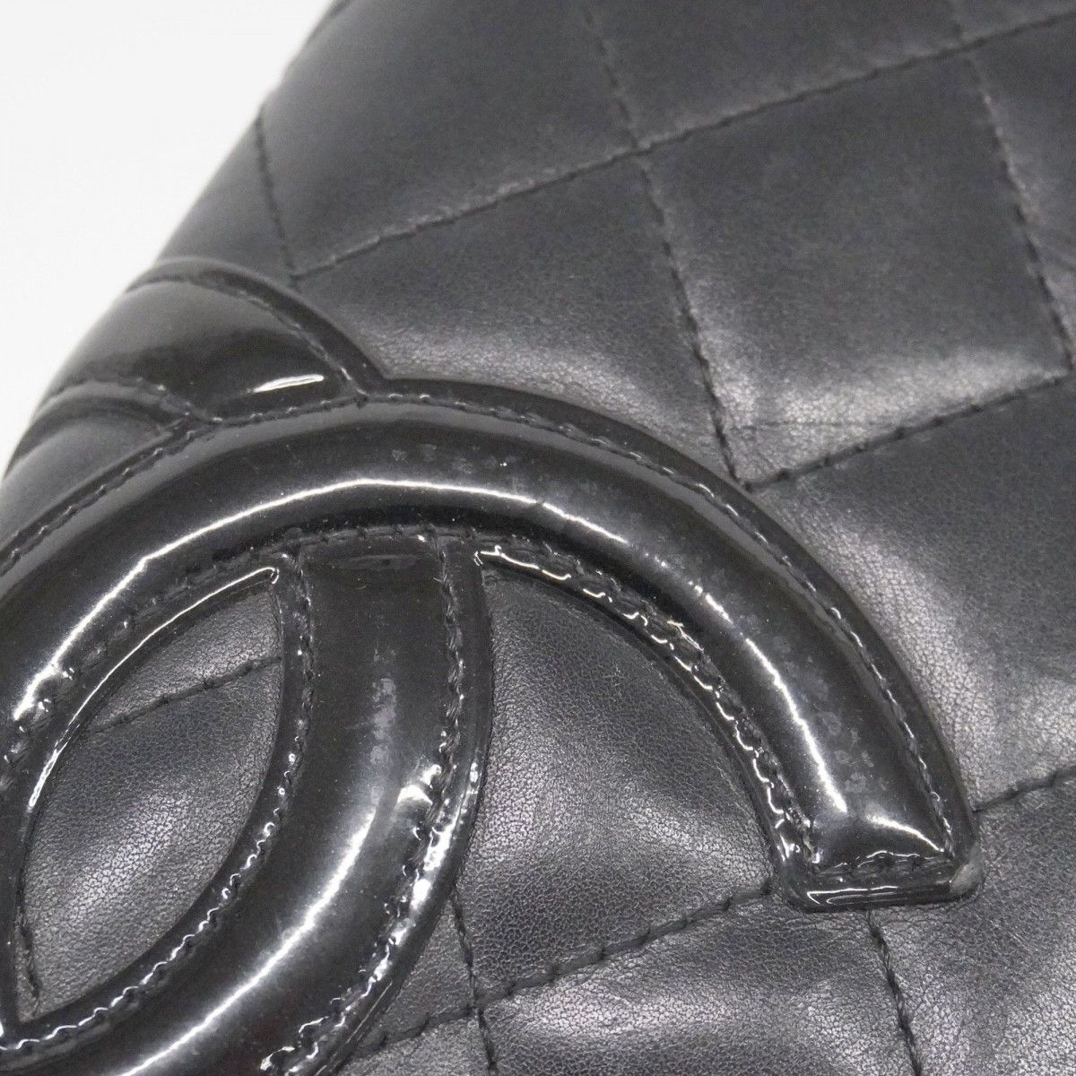 Chanel Wallet Cambon Lambskin Black Silver — view 7
