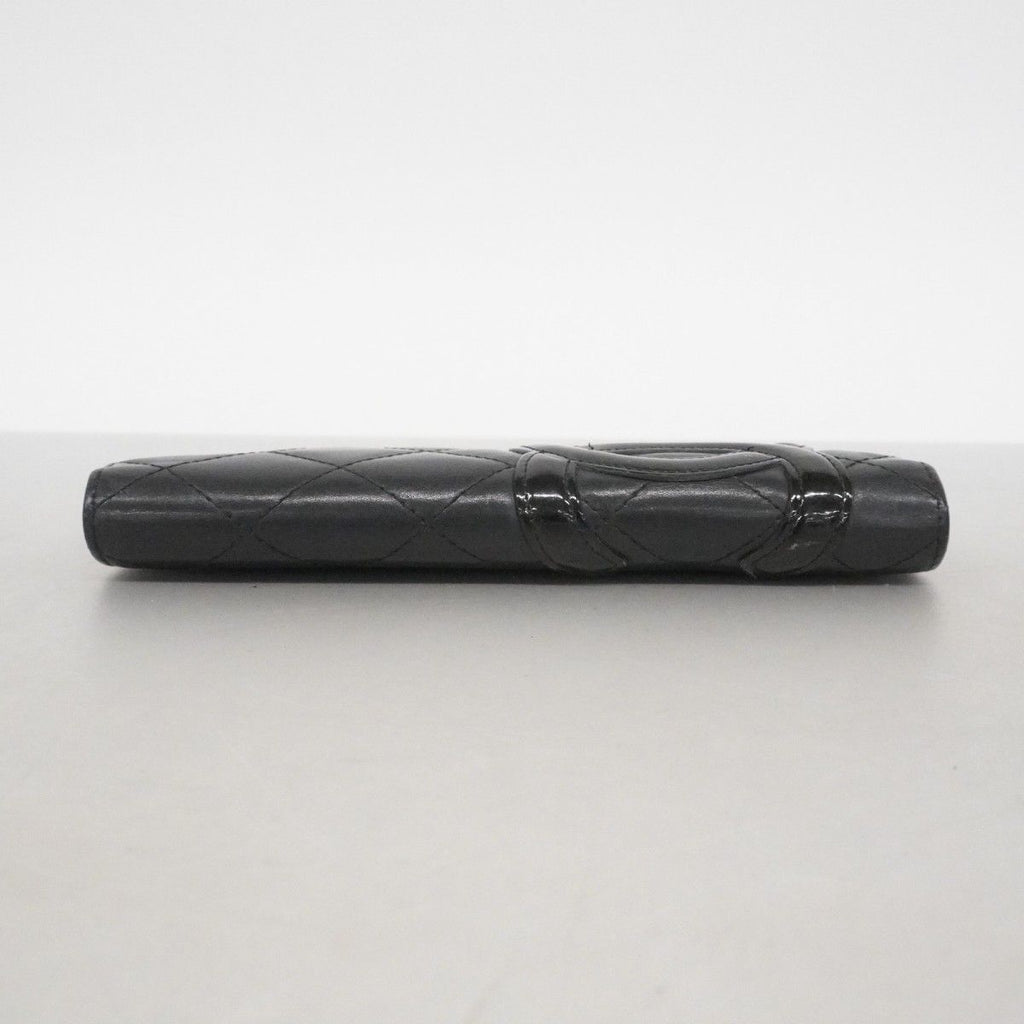 Chanel Wallet Cambon Lambskin Black Silver — view 2