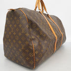 Louis Vuitton Boston Bag Monogram Keepall 60 Brown — view 2