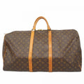 Louis Vuitton Boston Bag Monogram Keepall 60 Brown