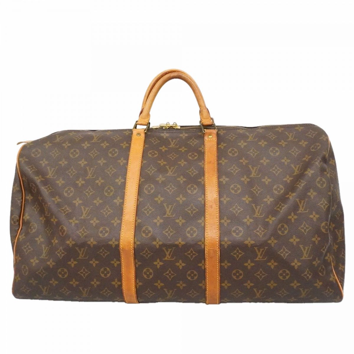 Louis Vuitton Boston Bag Monogram Keepall 60 Brown
