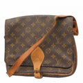 Louis Vuitton Shoulder Bag Monogram Cartouchiere GM Brown