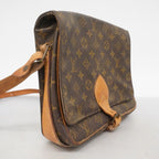 Louis Vuitton Shoulder Bag Monogram Cartouchiere GM Brown — view 2