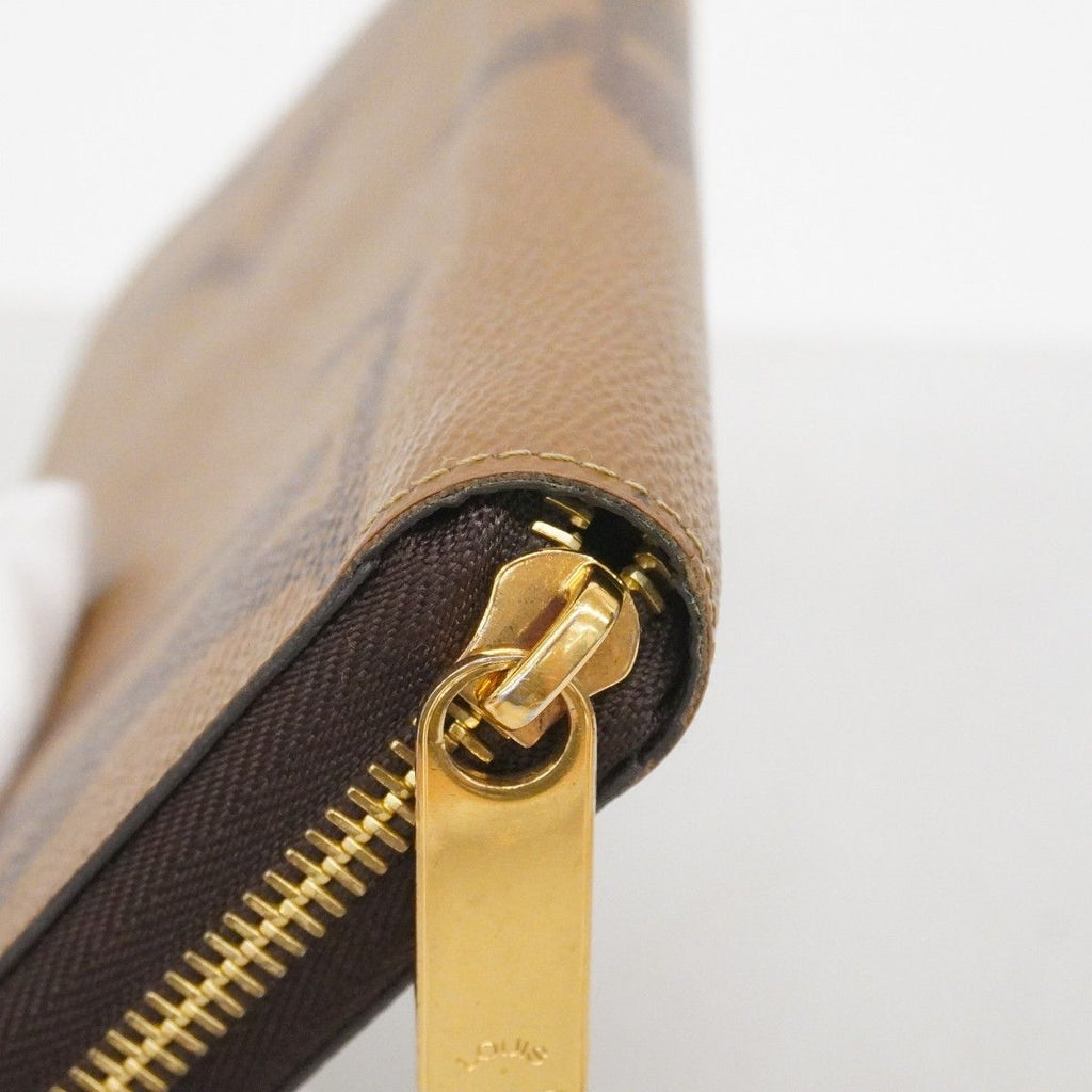 Louis Vuitton Wallet Monogram Giant Reverse Zippy Brown — view 6