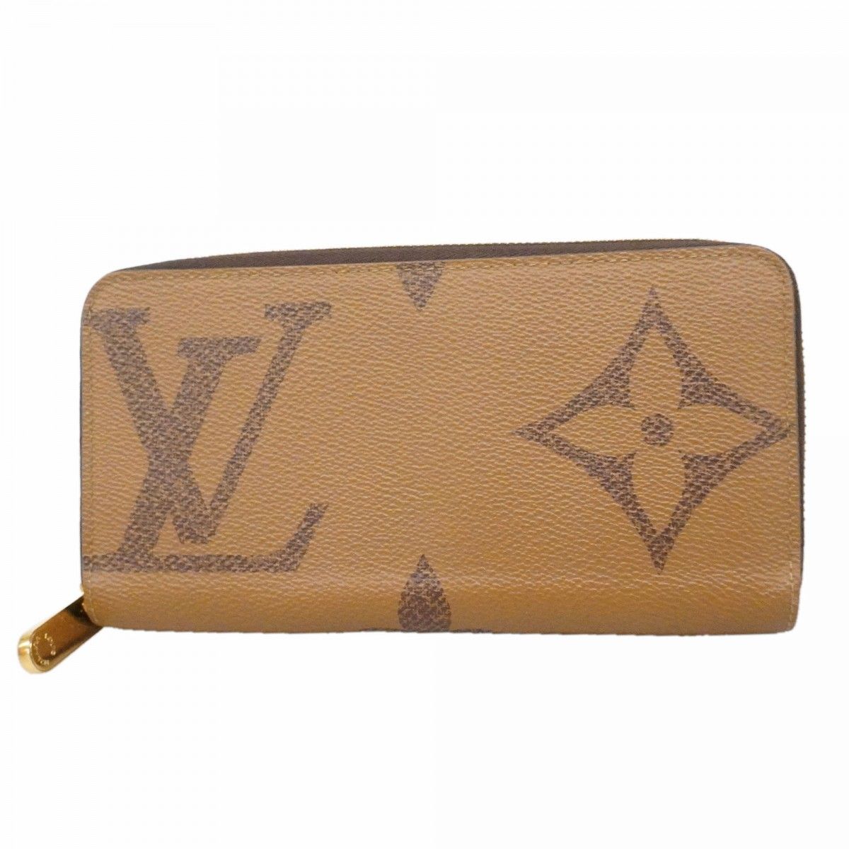 Louis Vuitton Wallet Monogram Giant Reverse Zippy Brown