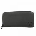 Louis Vuitton Wallet Aerogram Zippy Horizontal Black