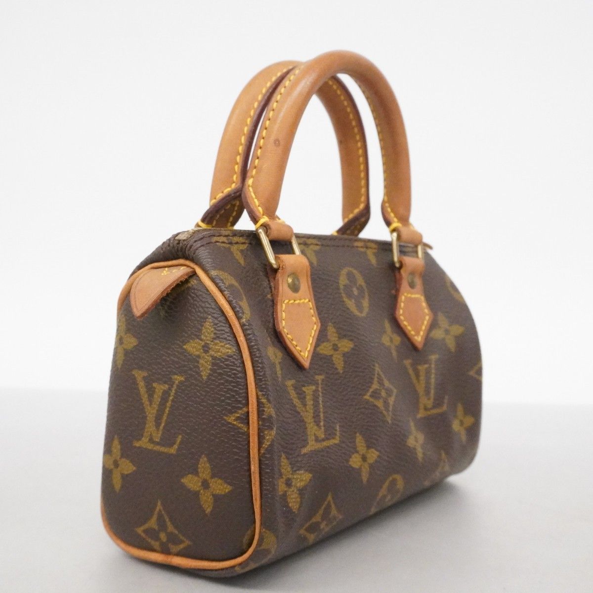 Louis Vuitton Handbag Monogram Mini Speedy Brown — view 2