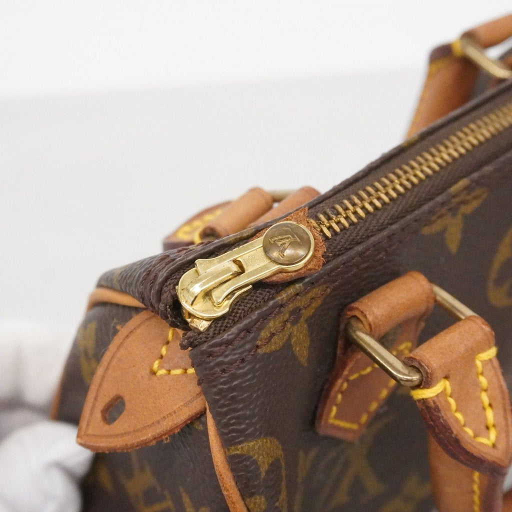 Louis Vuitton Handbag Monogram Mini Speedy Brown — view 6