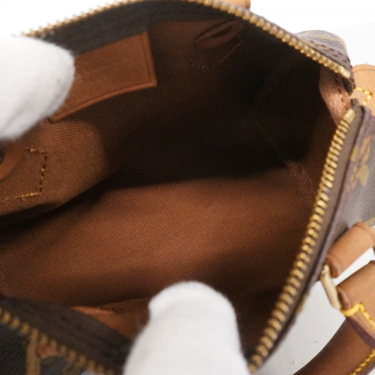 Louis Vuitton Handbag Monogram Mini Speedy Brown — view 4