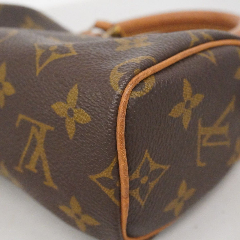 Louis Vuitton Handbag Monogram Mini Speedy Brown — view 7