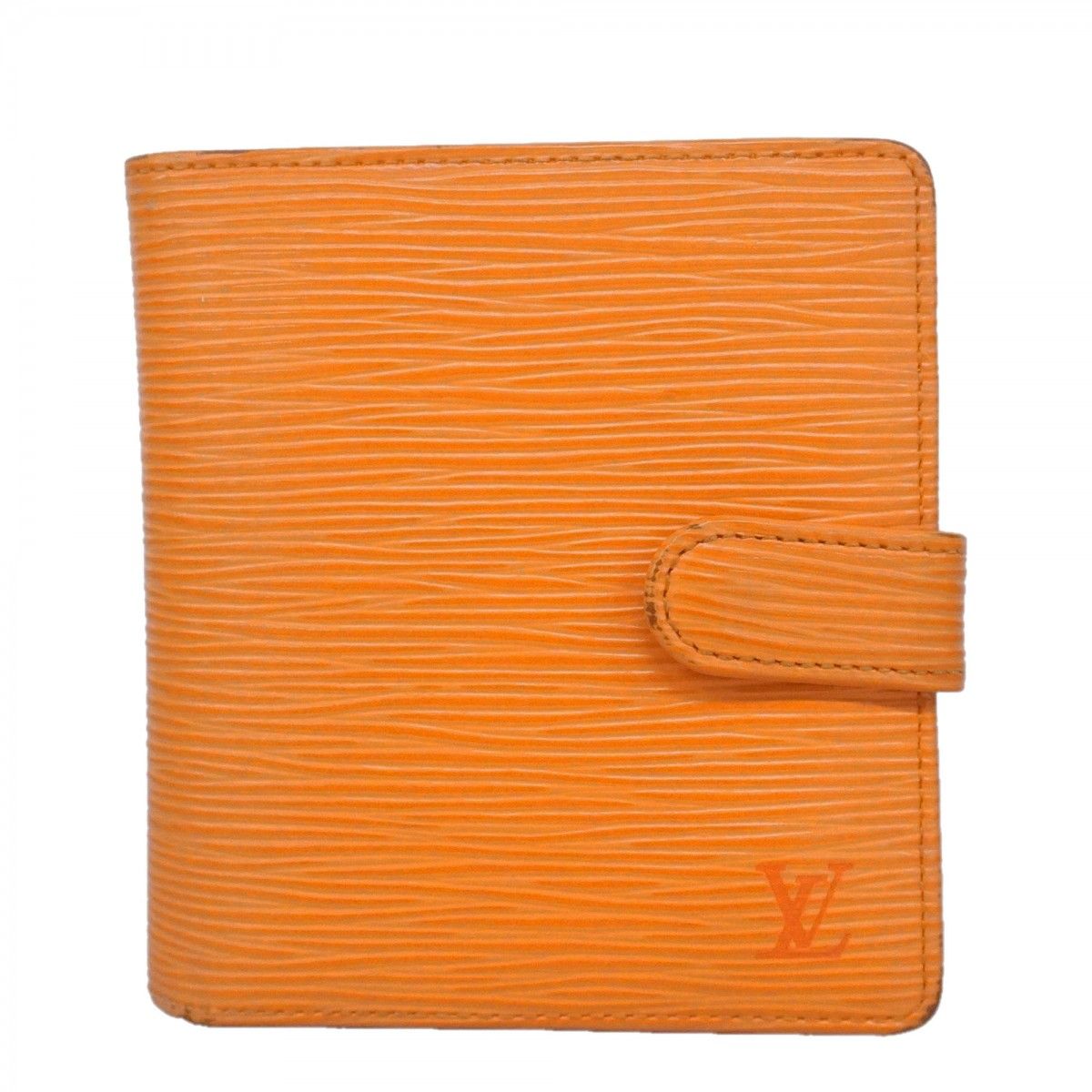 Louis Vuitton Wallet Epi Portobier Compact Mandarin