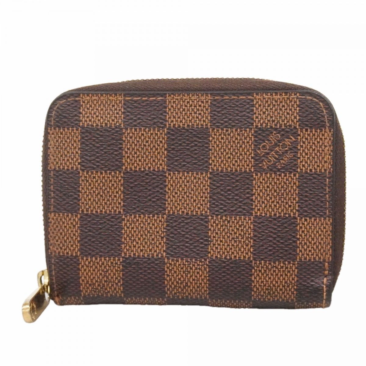 Louis Vuitton Coin Case Damier Zippy Purse Ebene