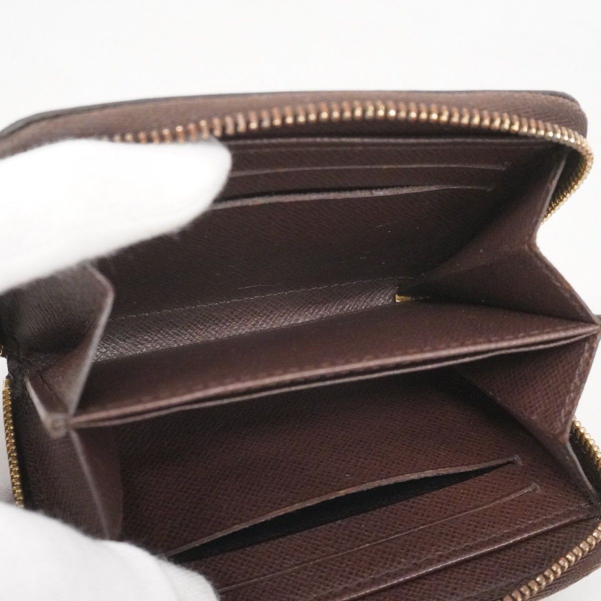 Louis Vuitton Coin Case Damier Zippy Purse Ebene — view 3