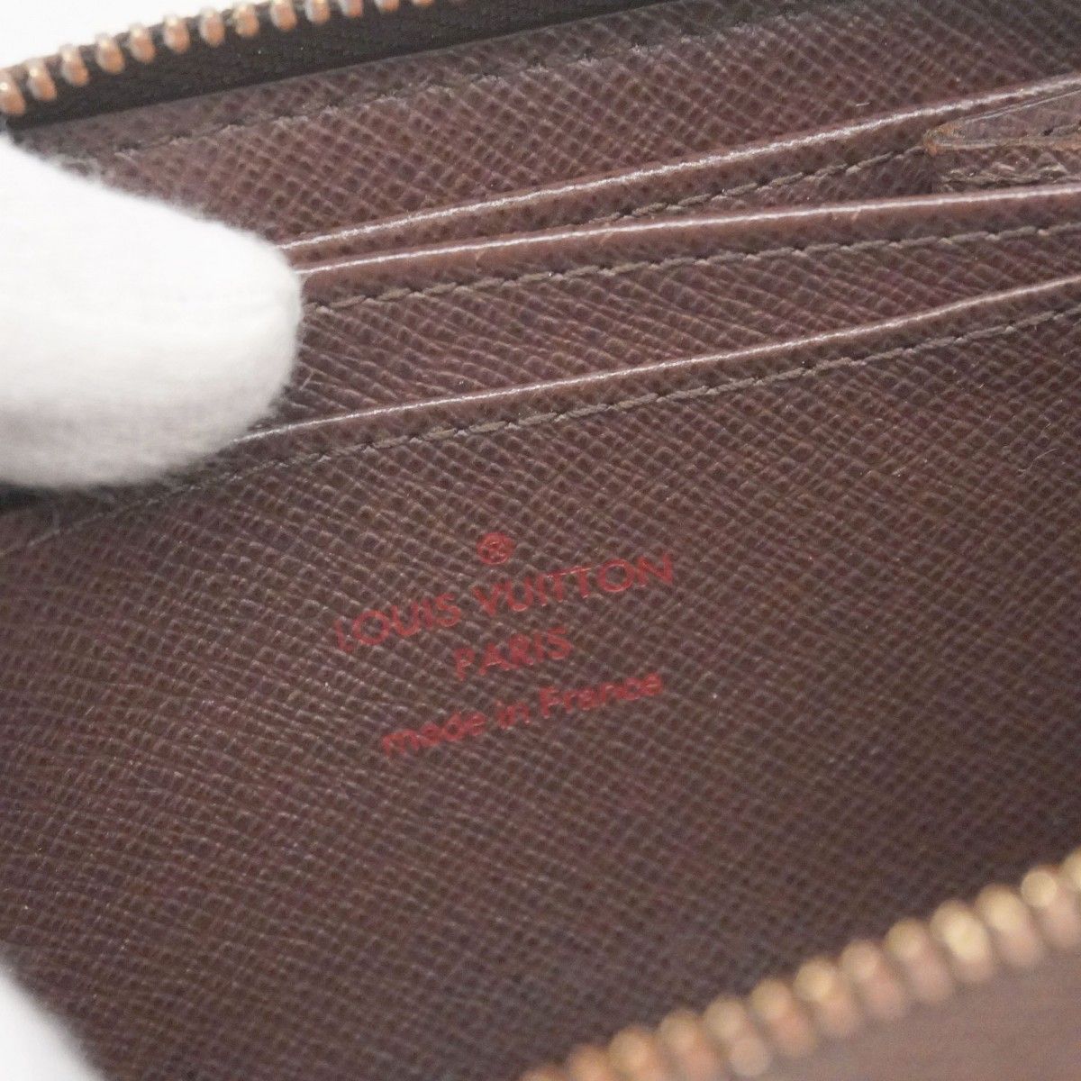 Louis Vuitton Coin Case Damier Zippy Purse Ebene — view 4