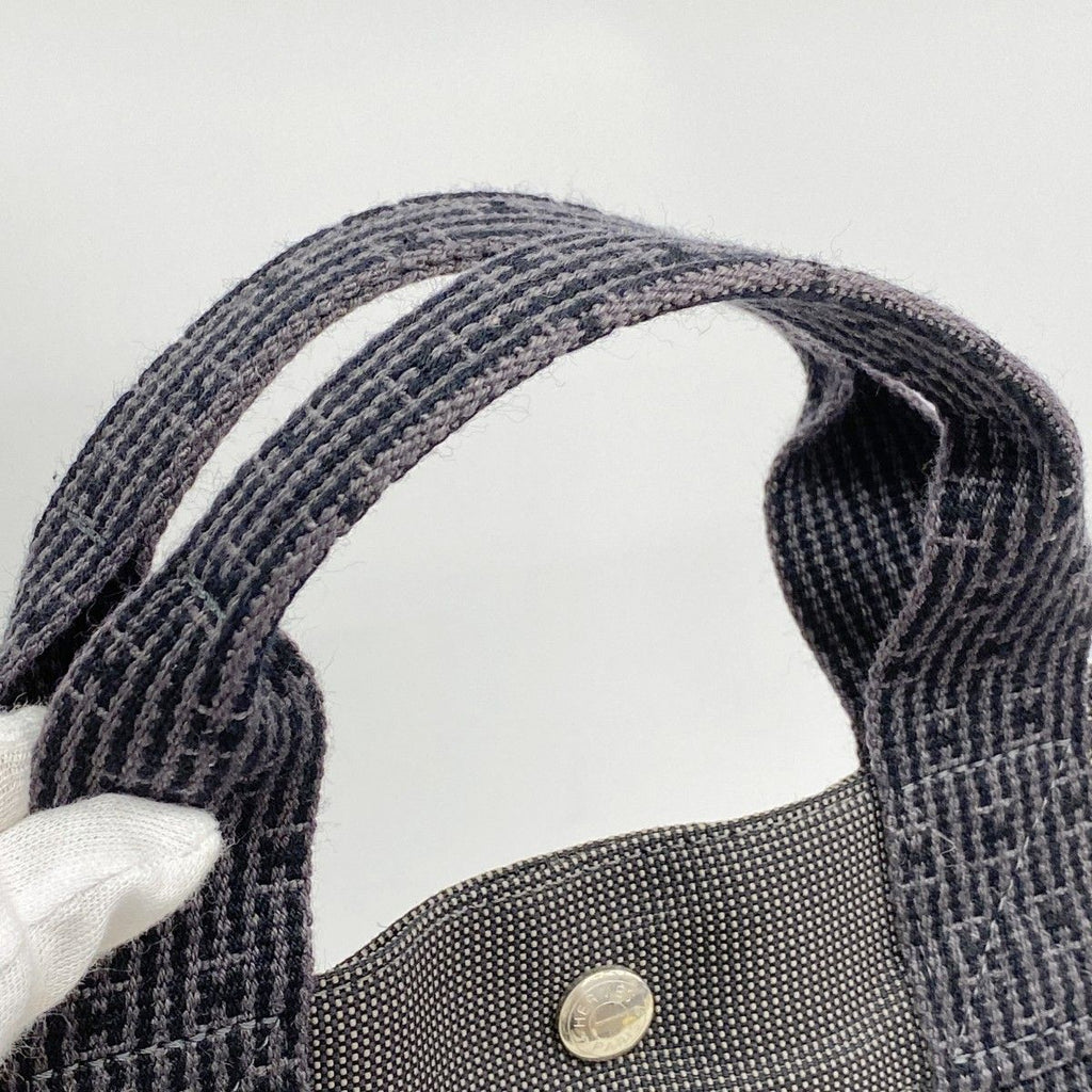 Hermes Tote Her Line MM Canvas Gray Silver — view 7