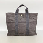 Hermes Tote Her Line MM Canvas Gray Silver — view 9