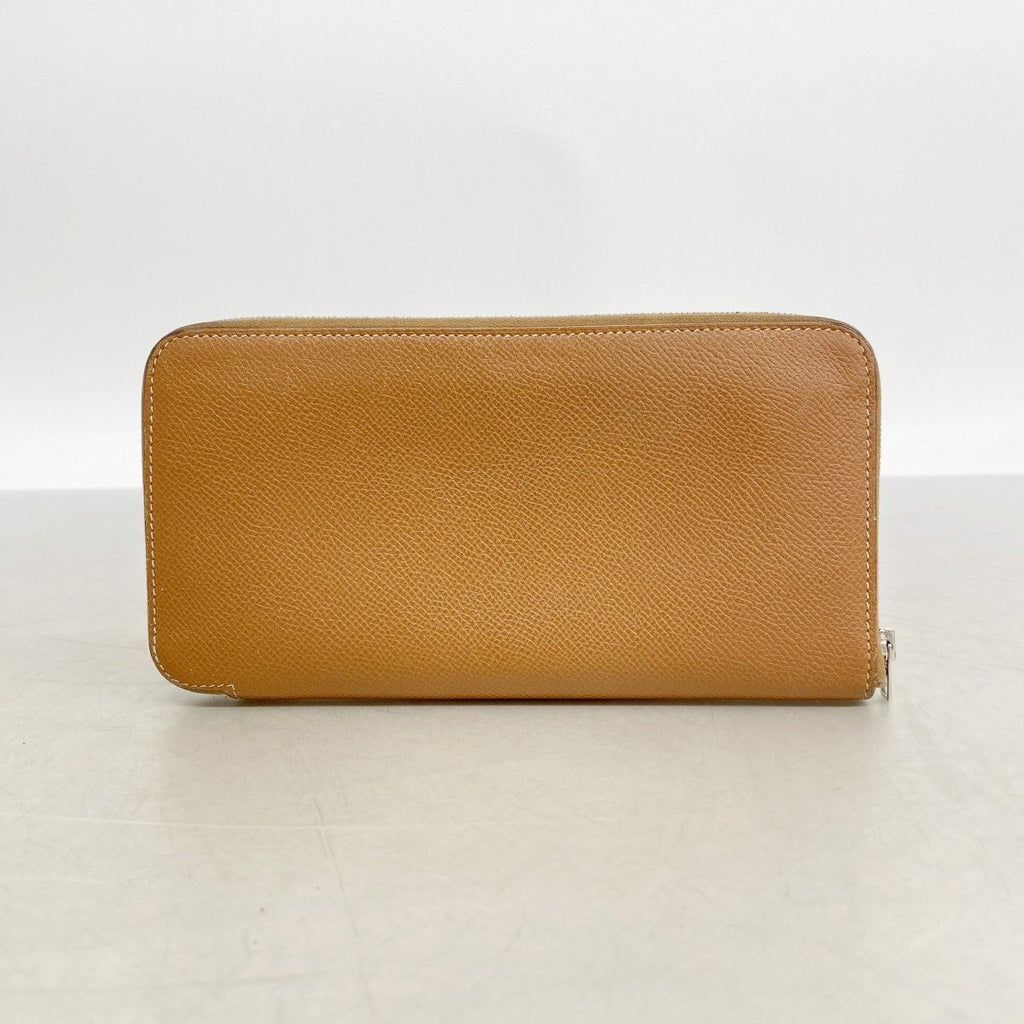 Hermes Wallet Azap Long Silk in Veau Gold Silver — view 8
