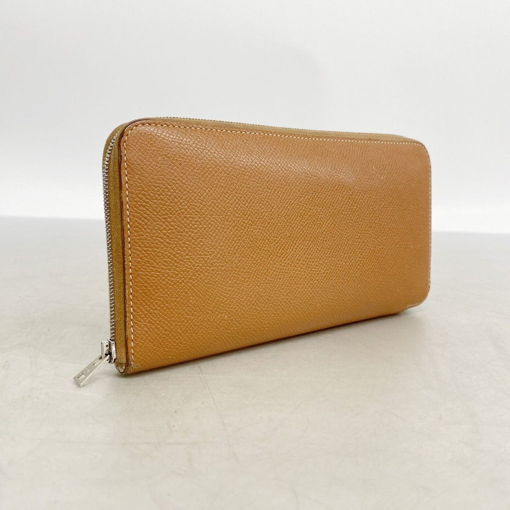 Hermes Wallet Azap Long Silk in Veau Gold Silver — view 2