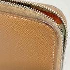 Hermes Wallet Azap Long Silk in Veau Gold Silver — view 6