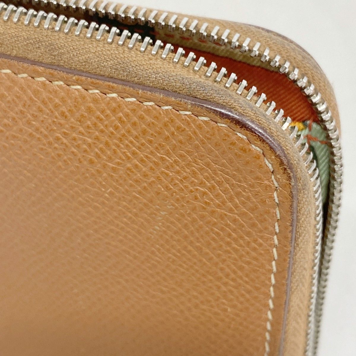Hermes Wallet Azap Long Silk in Veau Gold Silver — view 6