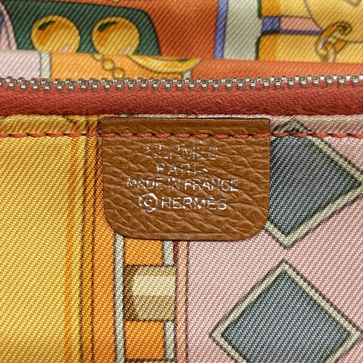 Hermes Wallet Azap Long Silk in Veau Gold Silver — view 4
