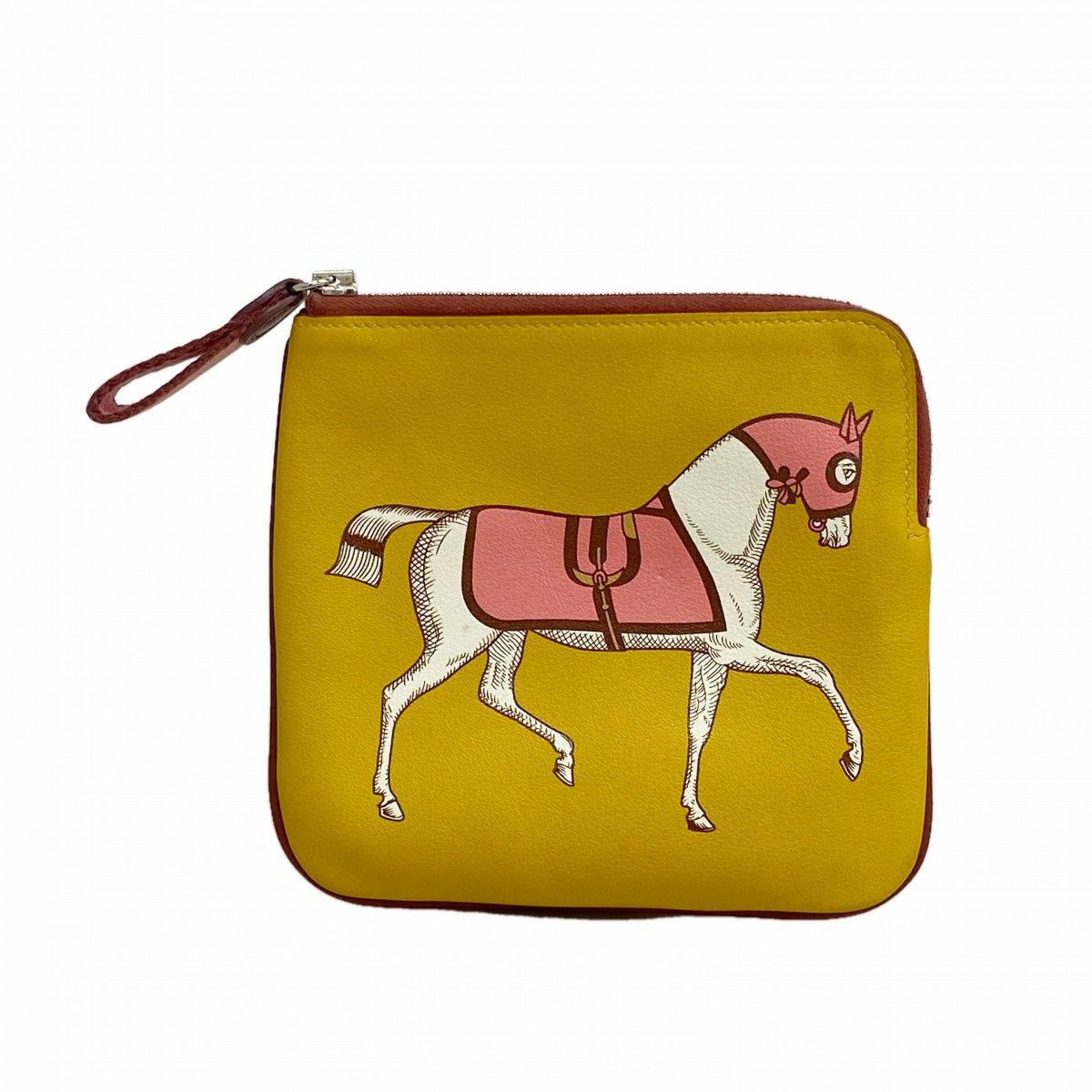 Hermes Pouch Carre Pocket Swift Joan Ambre Silver