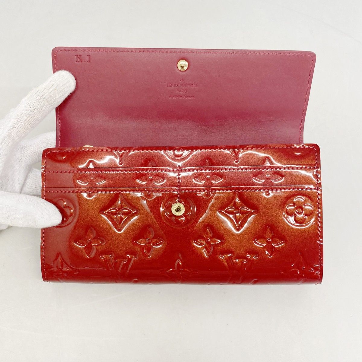 Louis Vuitton Wallet Vernis Portefeuille Sarah Pomme D'amour — view 6