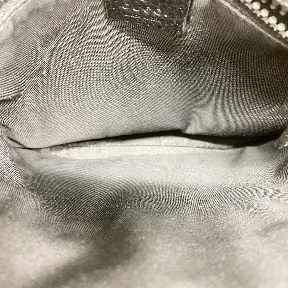 Gucci Shoulder Bag GG Nylon Black Silver — view 4