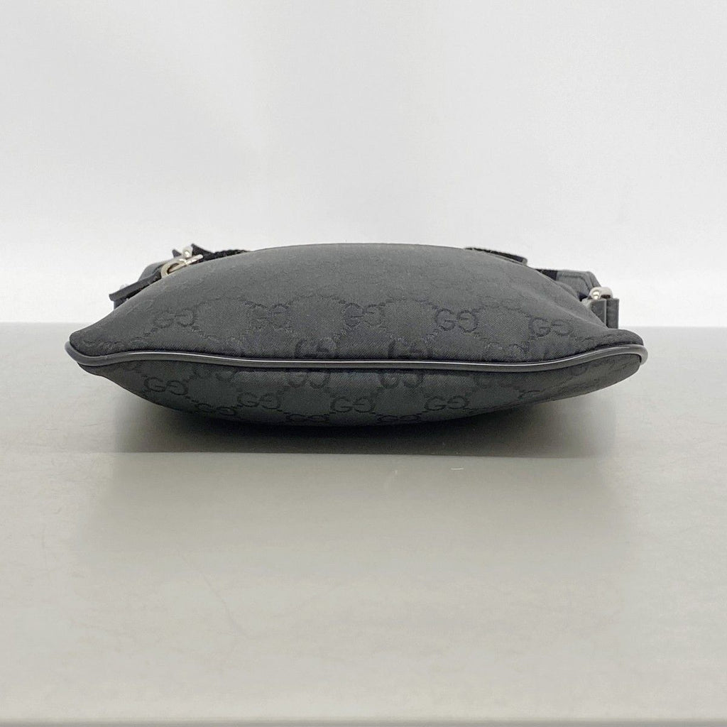 Gucci Shoulder Bag GG Nylon Black Silver — view 3