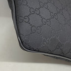 Gucci Shoulder Bag GG Nylon Black Silver — view 6