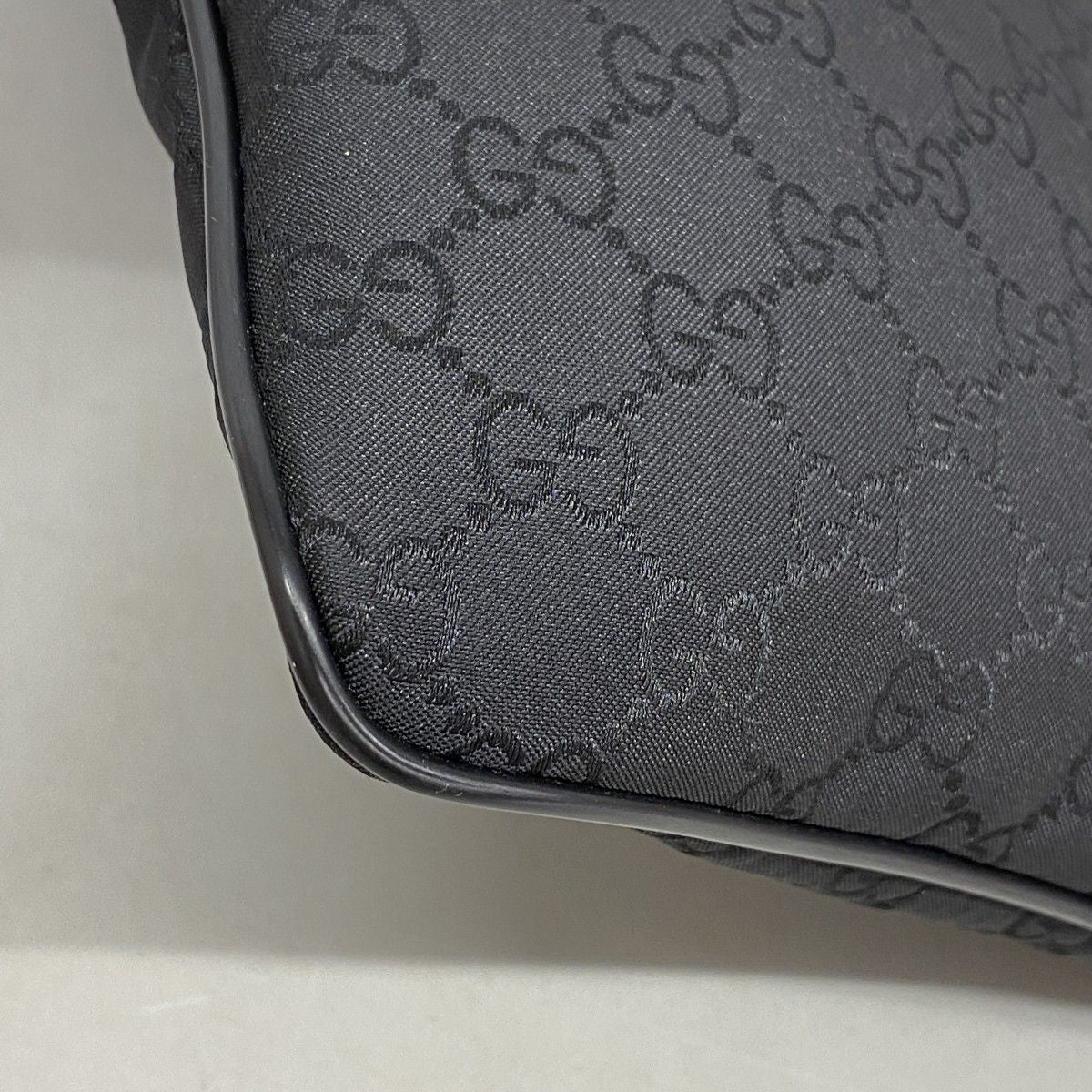 Gucci Shoulder Bag GG Nylon Black Silver — view 6