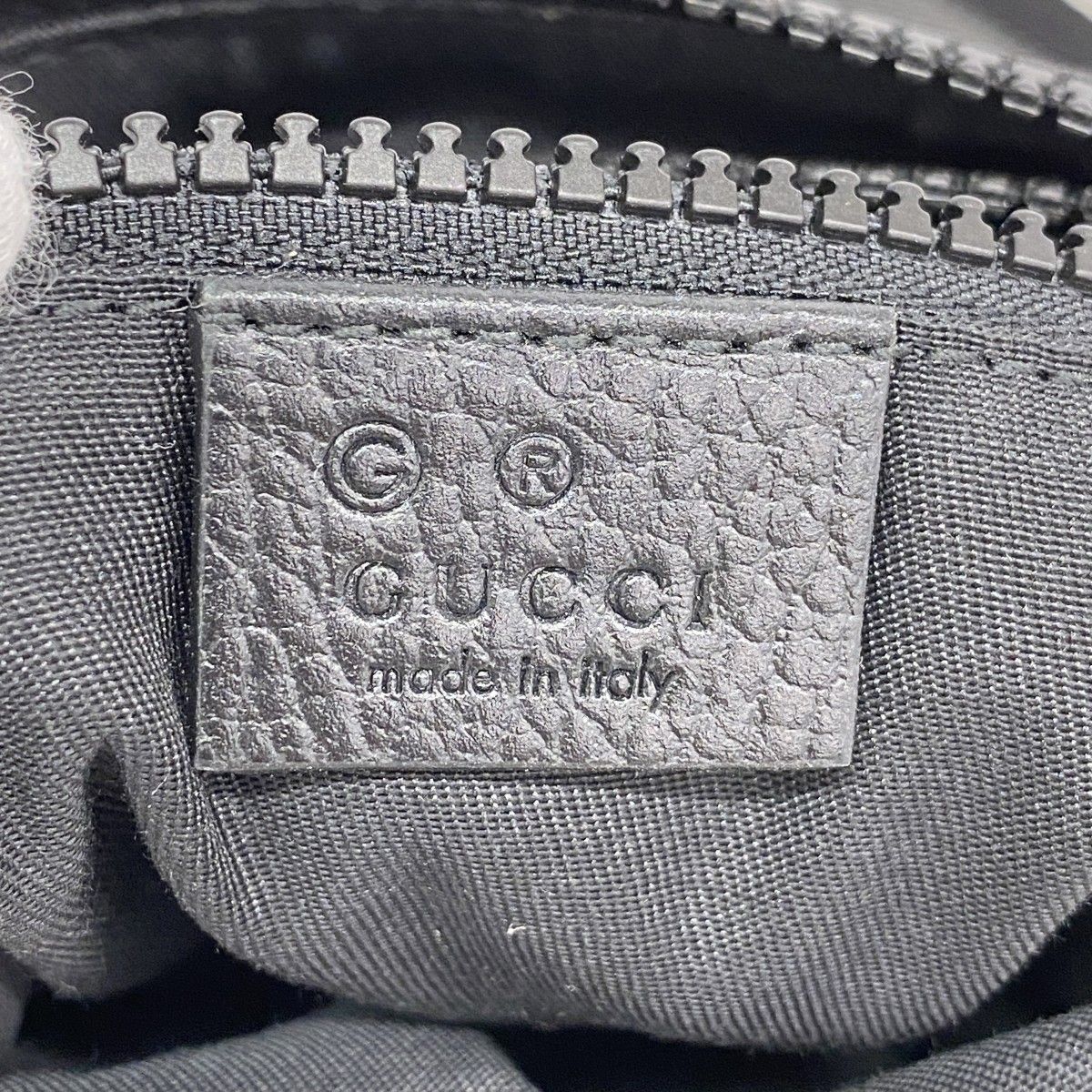 Gucci Shoulder Bag GG Nylon Black Silver — view 5