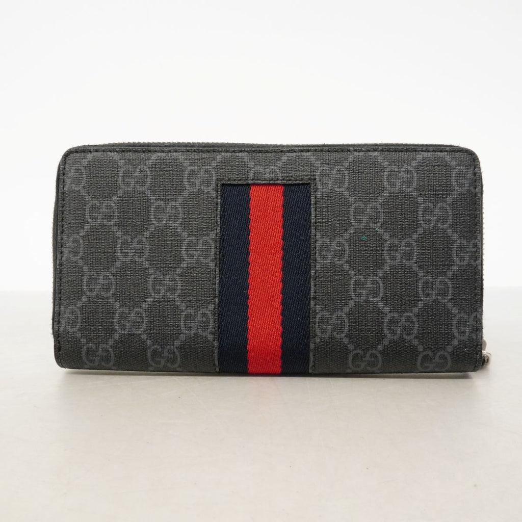 Gucci Wallet GG Supreme Gray Silver — view 6